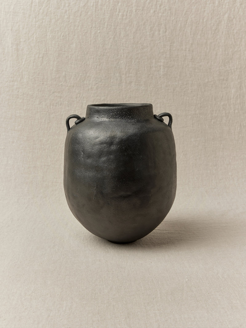 Black Column Vase