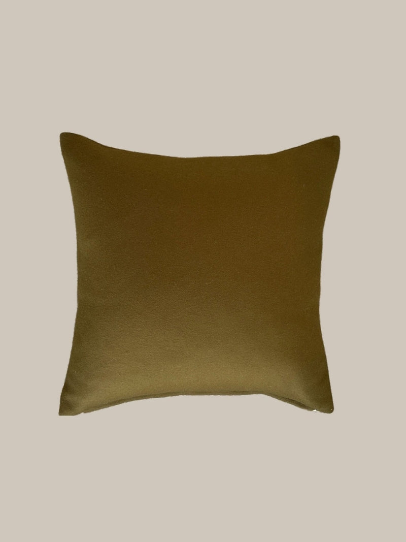 Atrio Olive Wool Blend Pillow