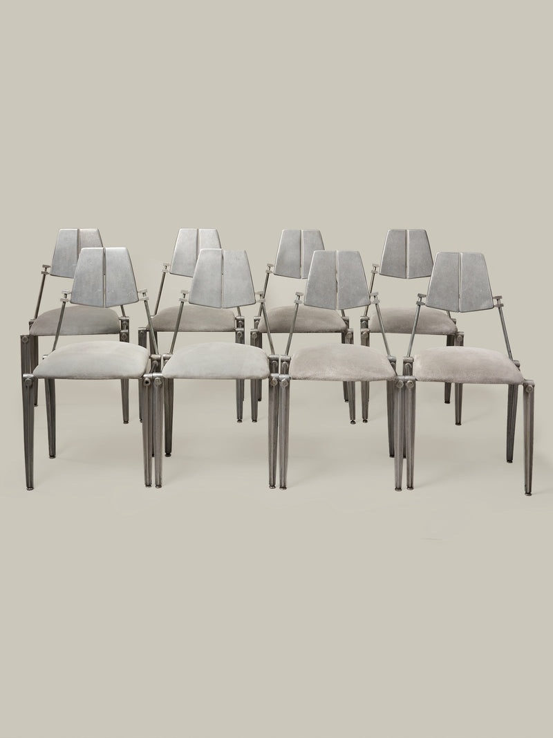 Atrio Vintage - Set of Robert Josten Cast Aluminum Dining Chairs