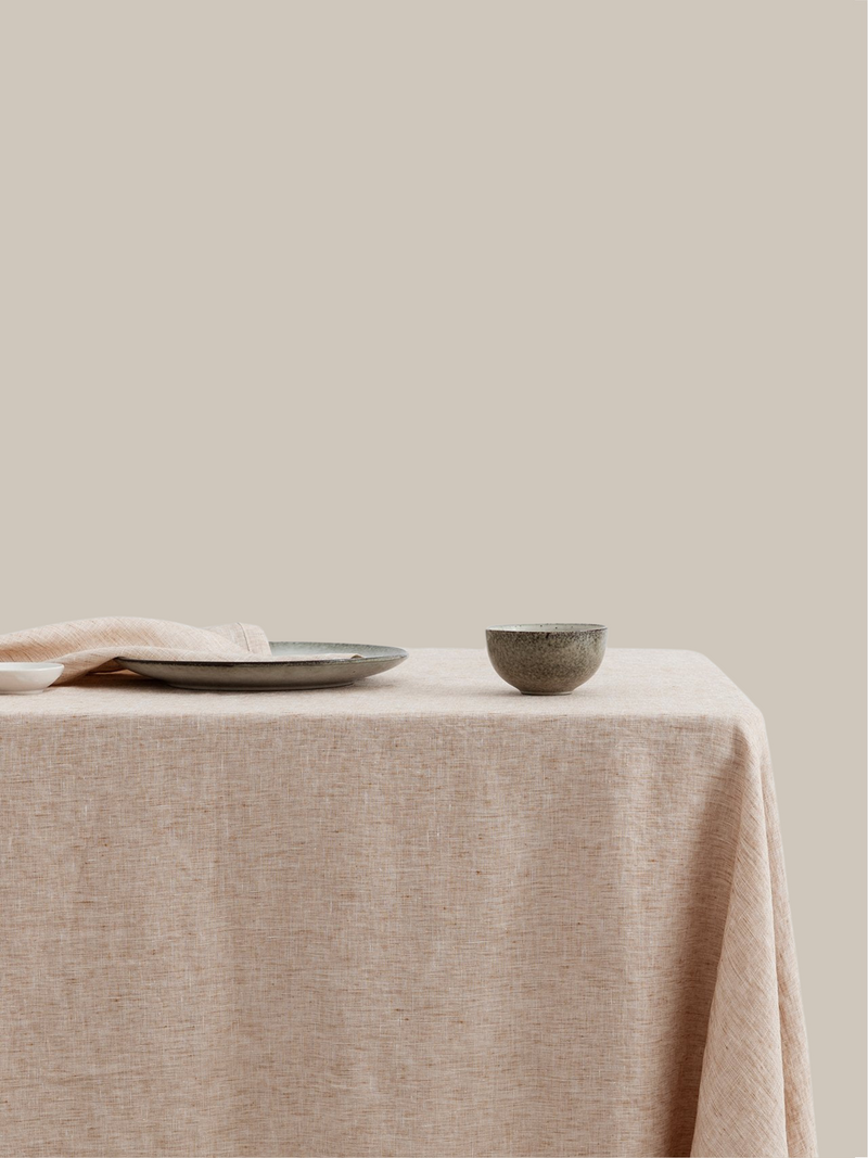Linen Tablecloth - Cinnamon