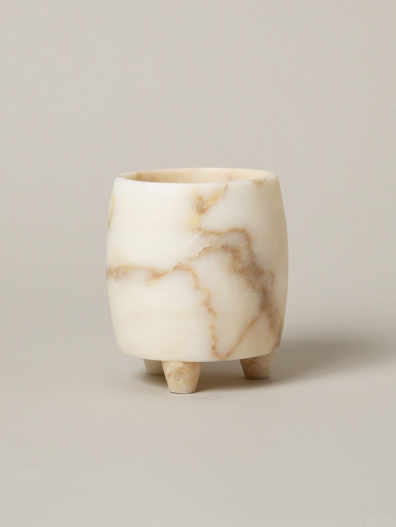 Marble Candle Vessel