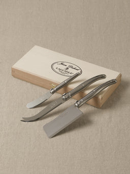 Jean Dubost 6 Steak Knives Multi-Color in Clasp Box