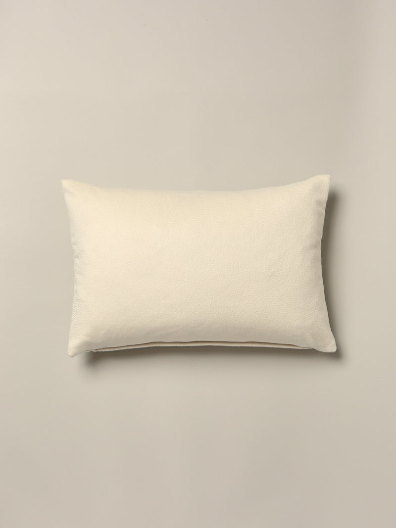 Atrio Cream Cashmere Lumbar Pillow
