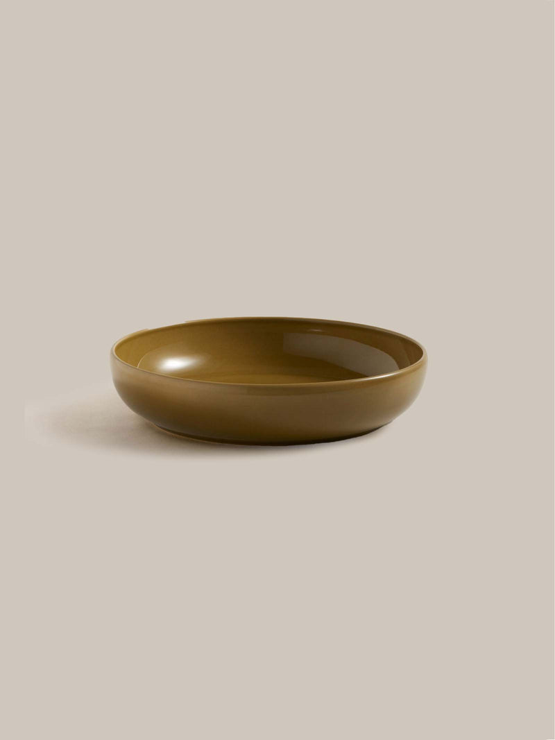 Bilancia Large Flat Bowl | Citrine Green