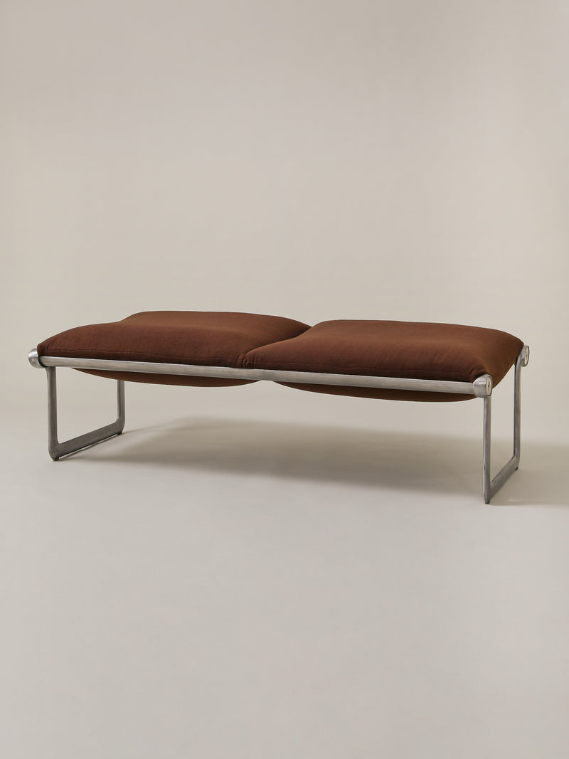 Atrio Vintage - Bruce Hannah and Andrew Morrison for Knoll Bench in Chocolate Cashmere
