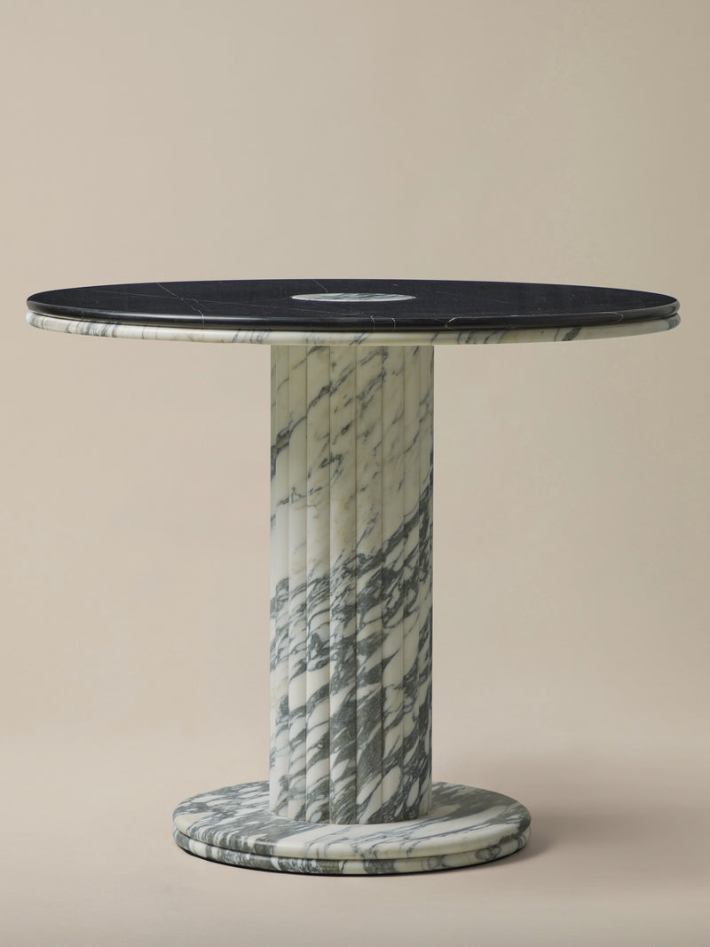 ATRIO Reversible Marble Pedestal Table