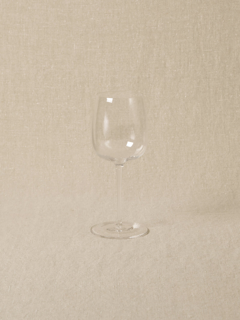 Curved Red Wine Glass