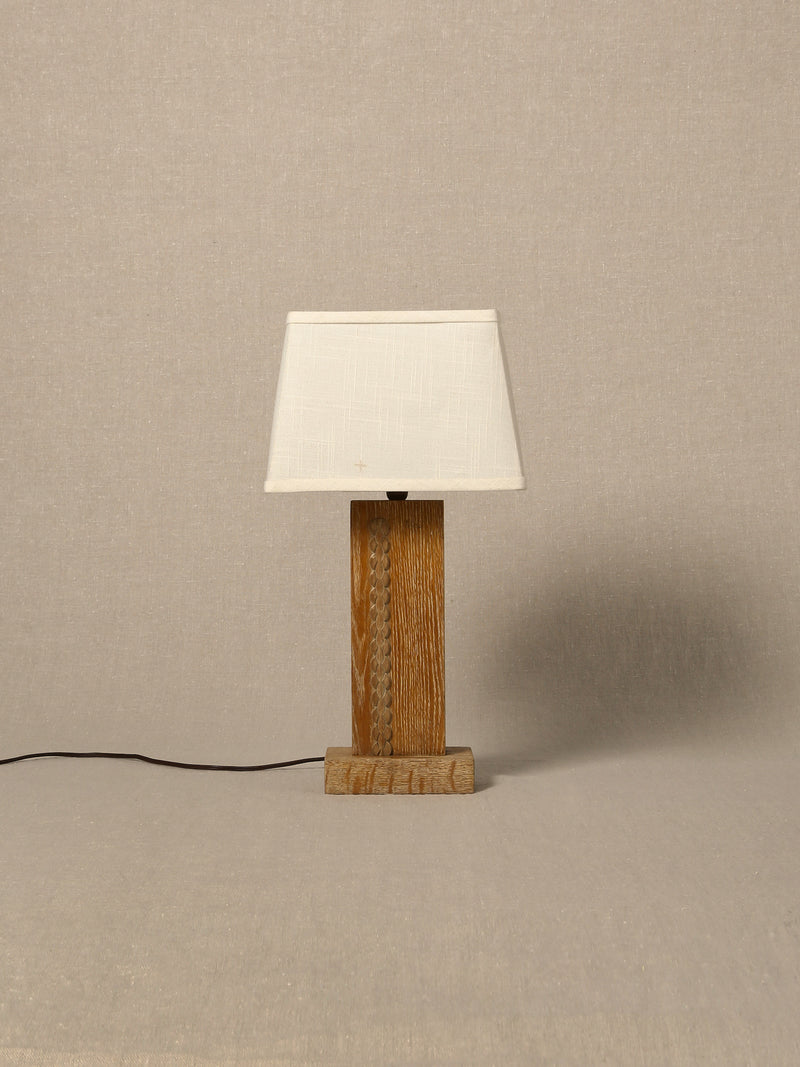 Cerused Oak Table Lamp
