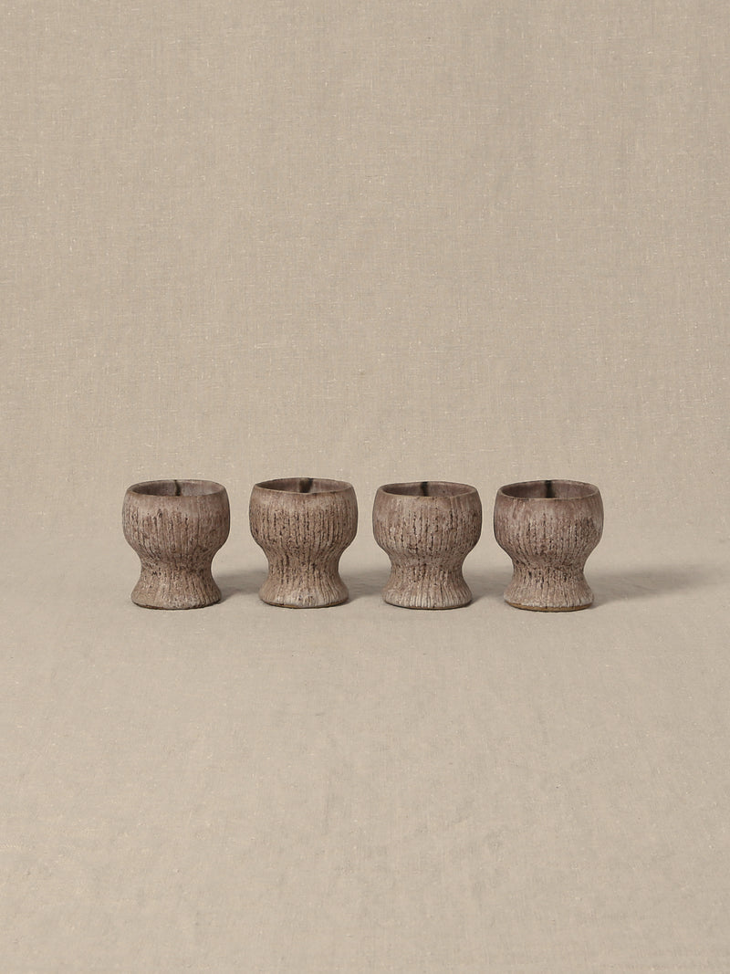 Stoneware Goblet Set
